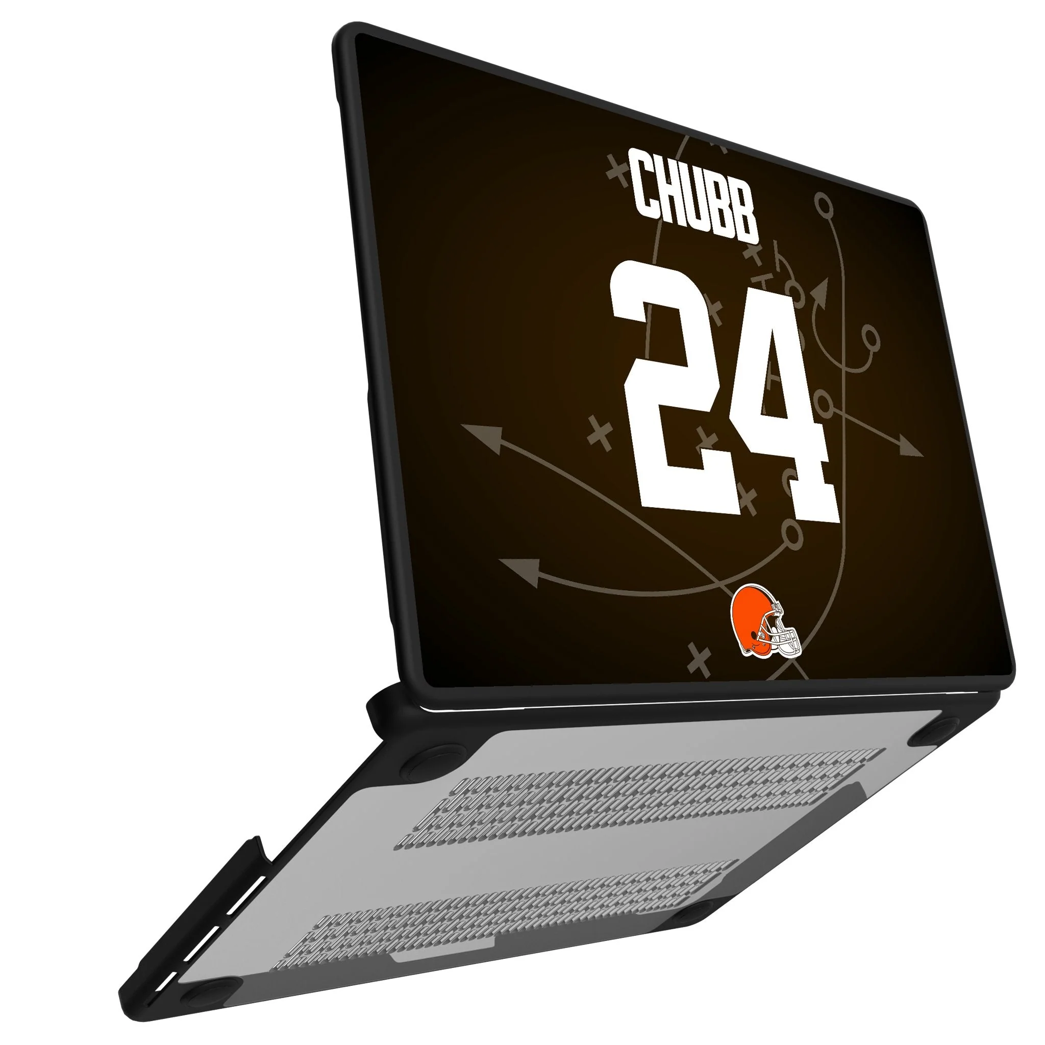 Nick Chubb Cleveland Browns 24 Game Tactic Laptop Case for Apple MacBook - Image 2