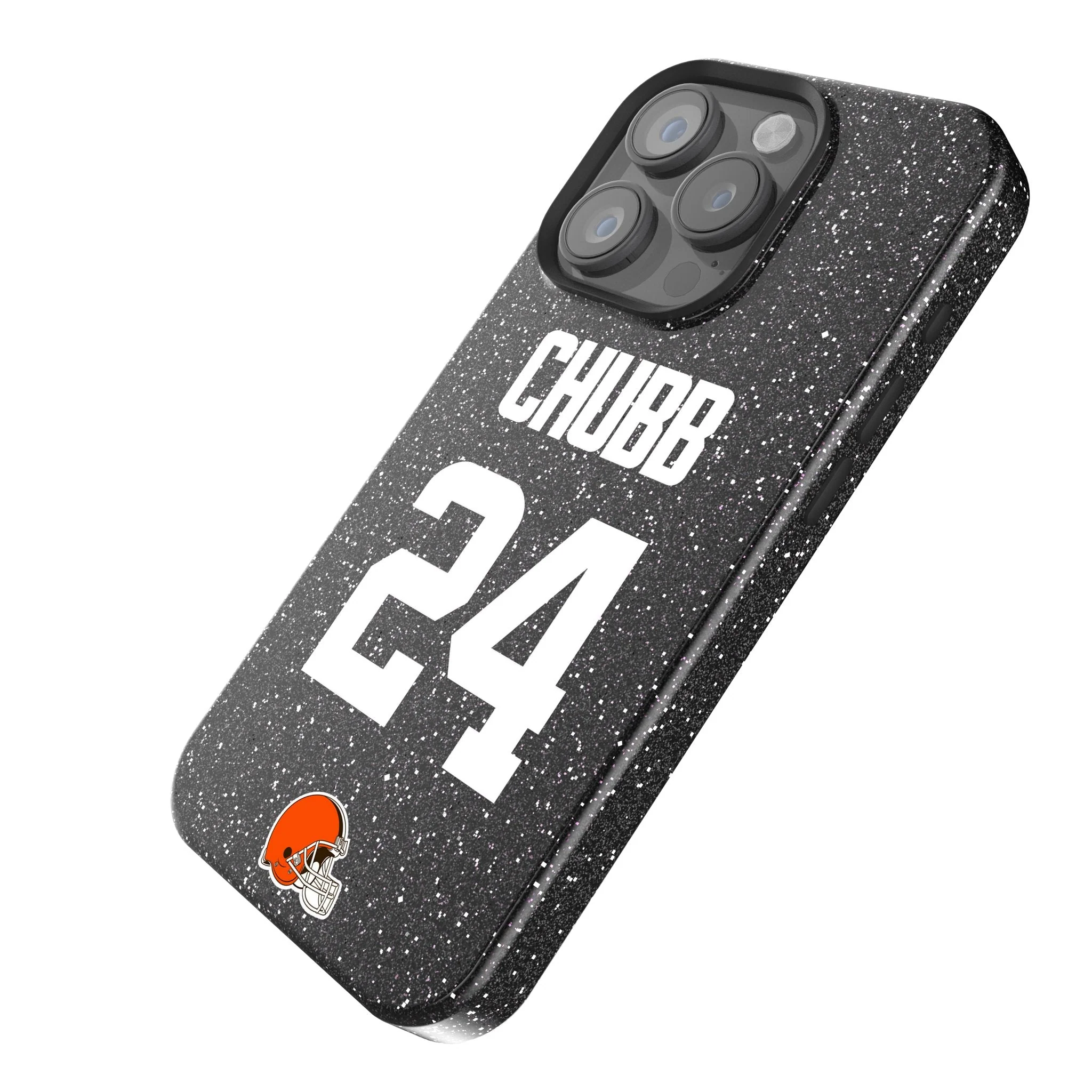 Nick Chubb Cleveland Browns 24 Ready Bling Phone Case - Image 2