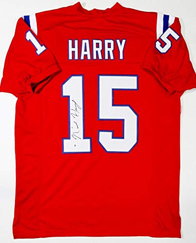 N'Keal Harry Autographed Red Pro Style Jersey- Beckett W Auth *1 - Image 4