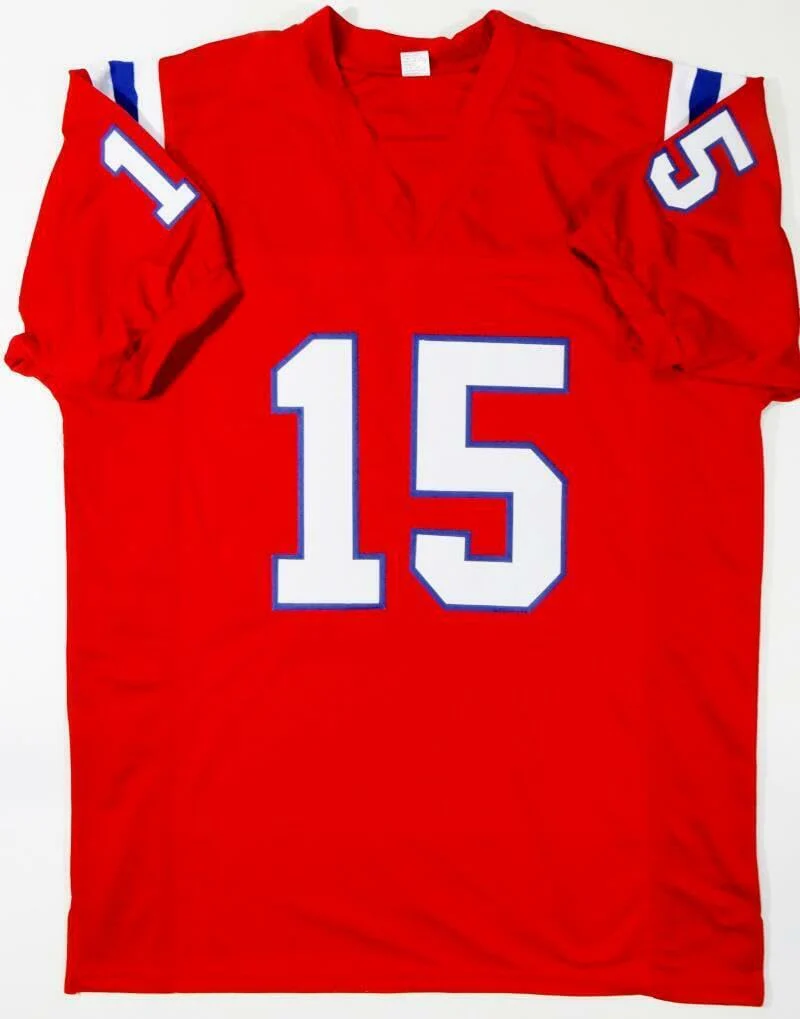N'Keal Harry Autographed Red Pro Style Jersey- Beckett W Auth *1 - Image 5