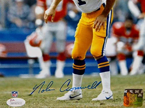 Nolan Cromwell Autographed Los Angeles Rams 8x10 Vertical P.F. Photo- JSA W Auth - Image 2