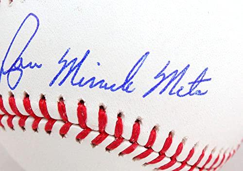 Nolan Ryan Autographed Rawlings OML Baseball w/Miracle Mets- AIV Hologram - Image 3