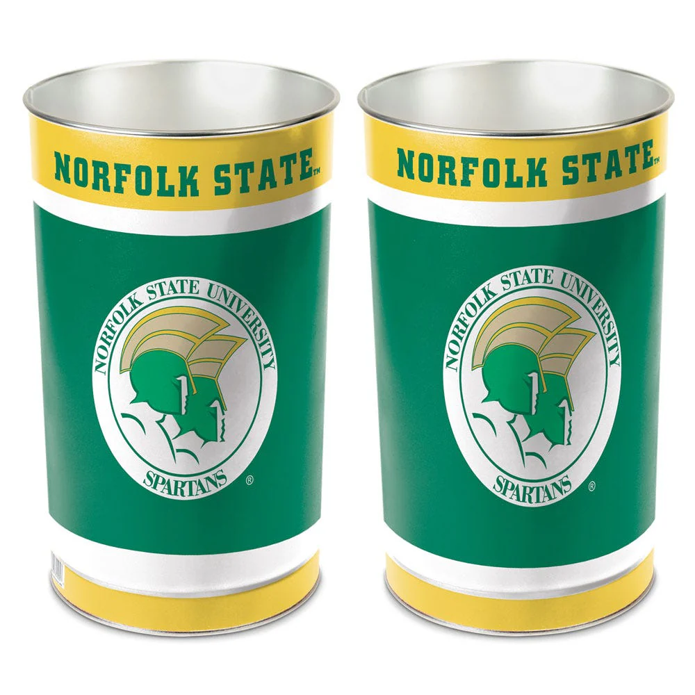 Norfolk State Spartans Wastebasket - tapered 15"H