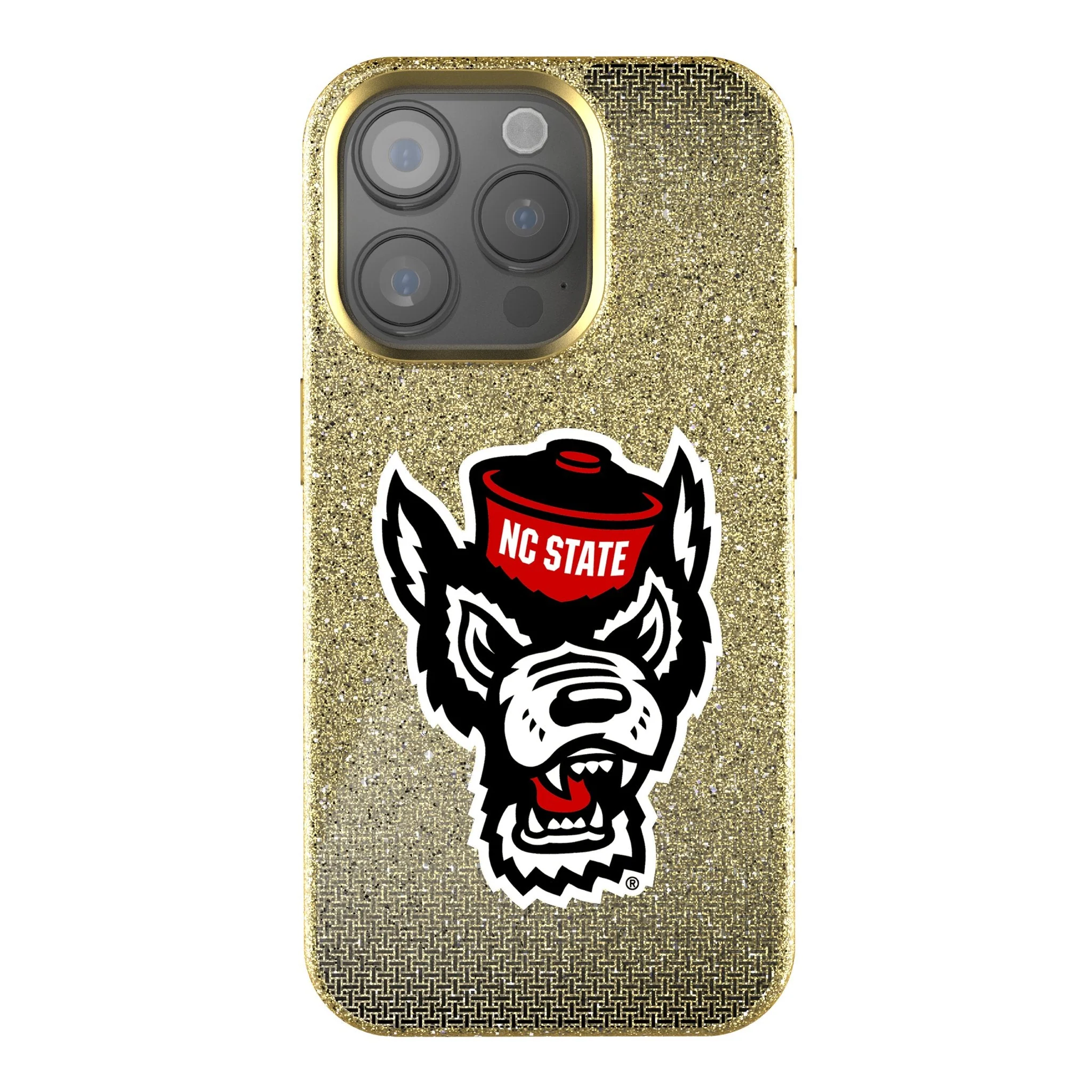 North Carolina State University Wolfpack Linen Bling Phone Case for Apple iPhone