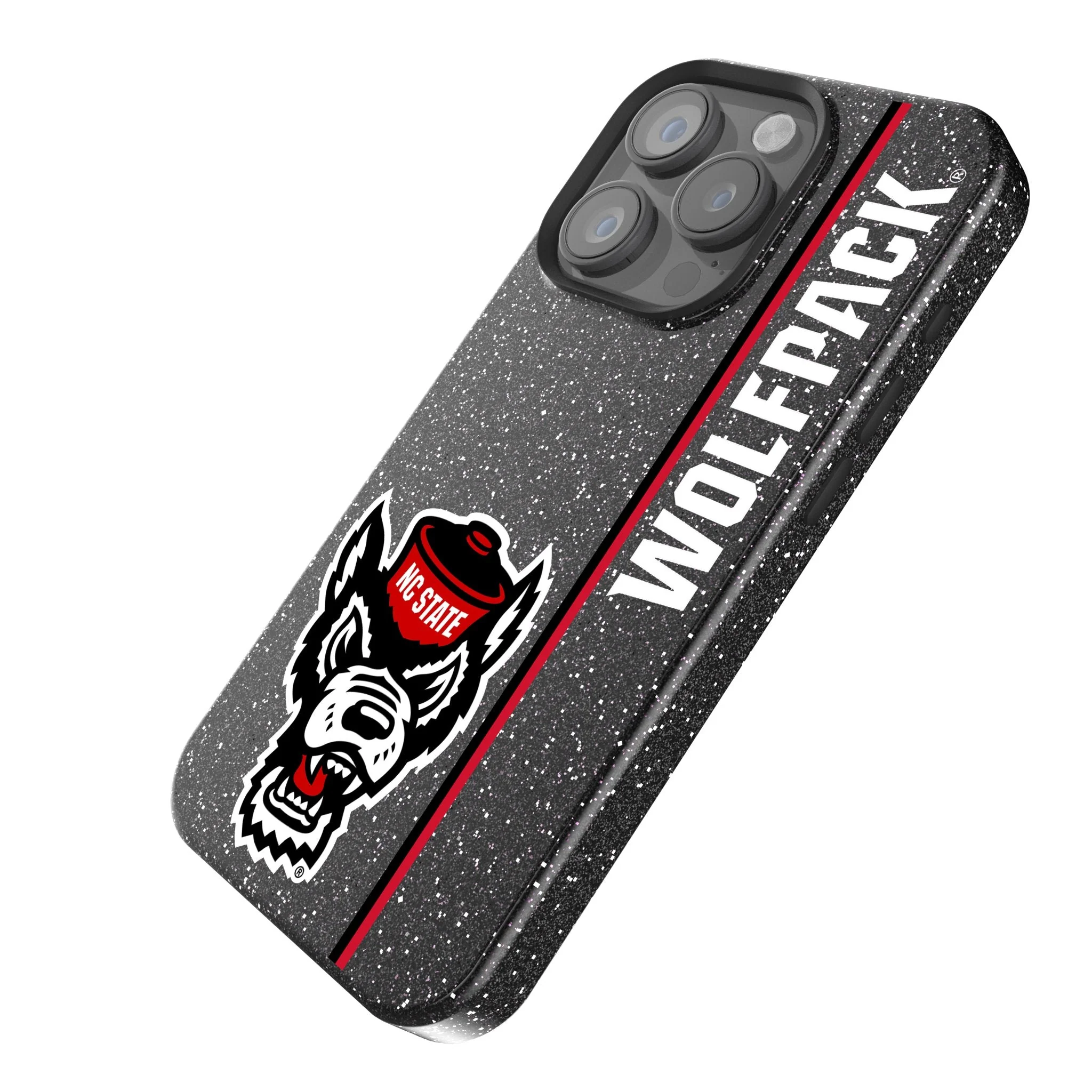 North Carolina State University Wolfpack Sidebar Bling Phone Case - Image 2