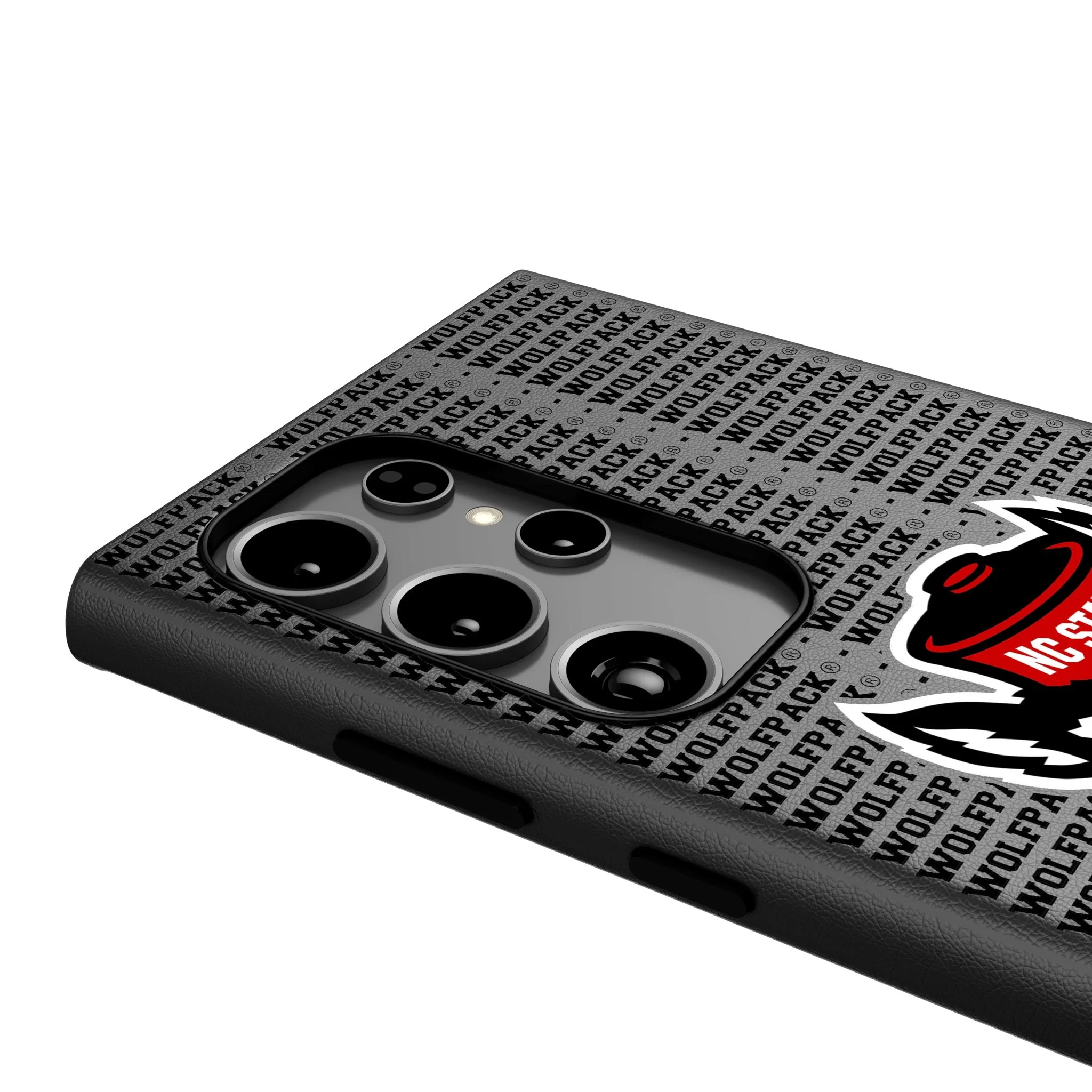 North Carolina State University Wolfpack Text Backdrop MagSafe Compatible Phone Case for Samsung Galaxy - Image 4