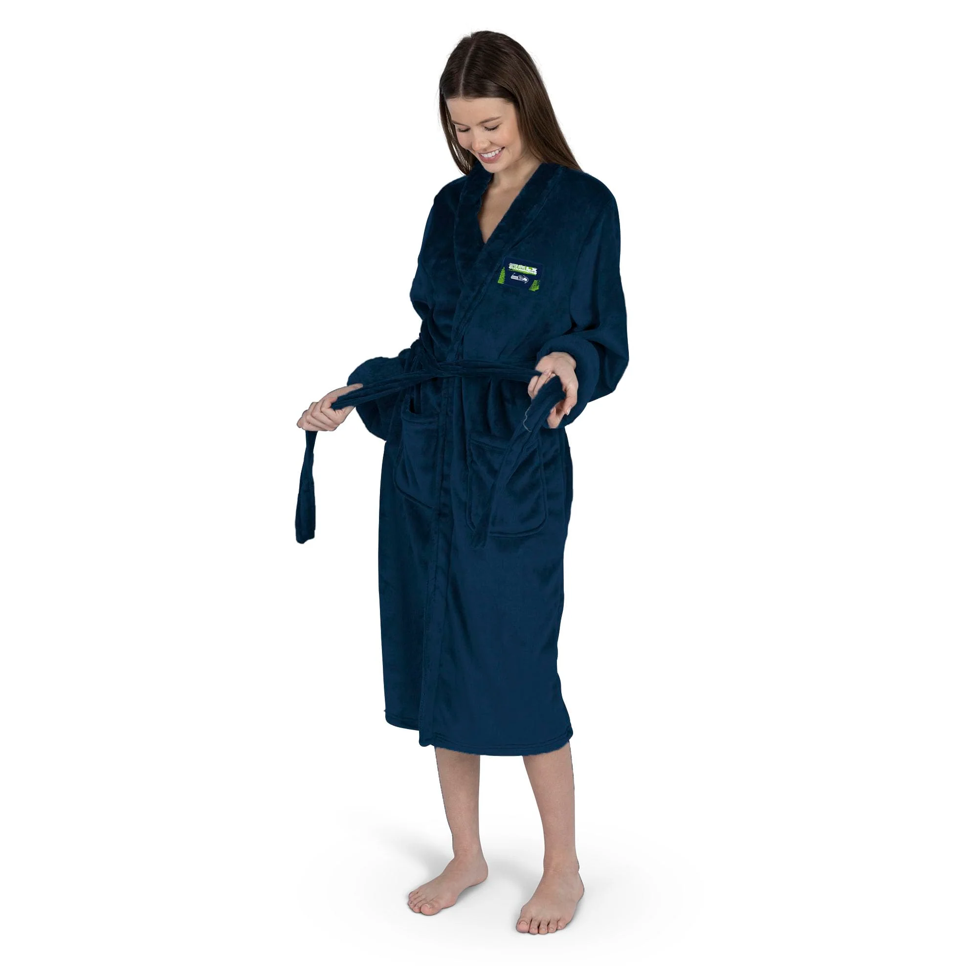 Northwest NFL Super Bowl 2026 Seattle Seahawks Champs Hub Silk Touch Robe, Small/Medium - Image 2