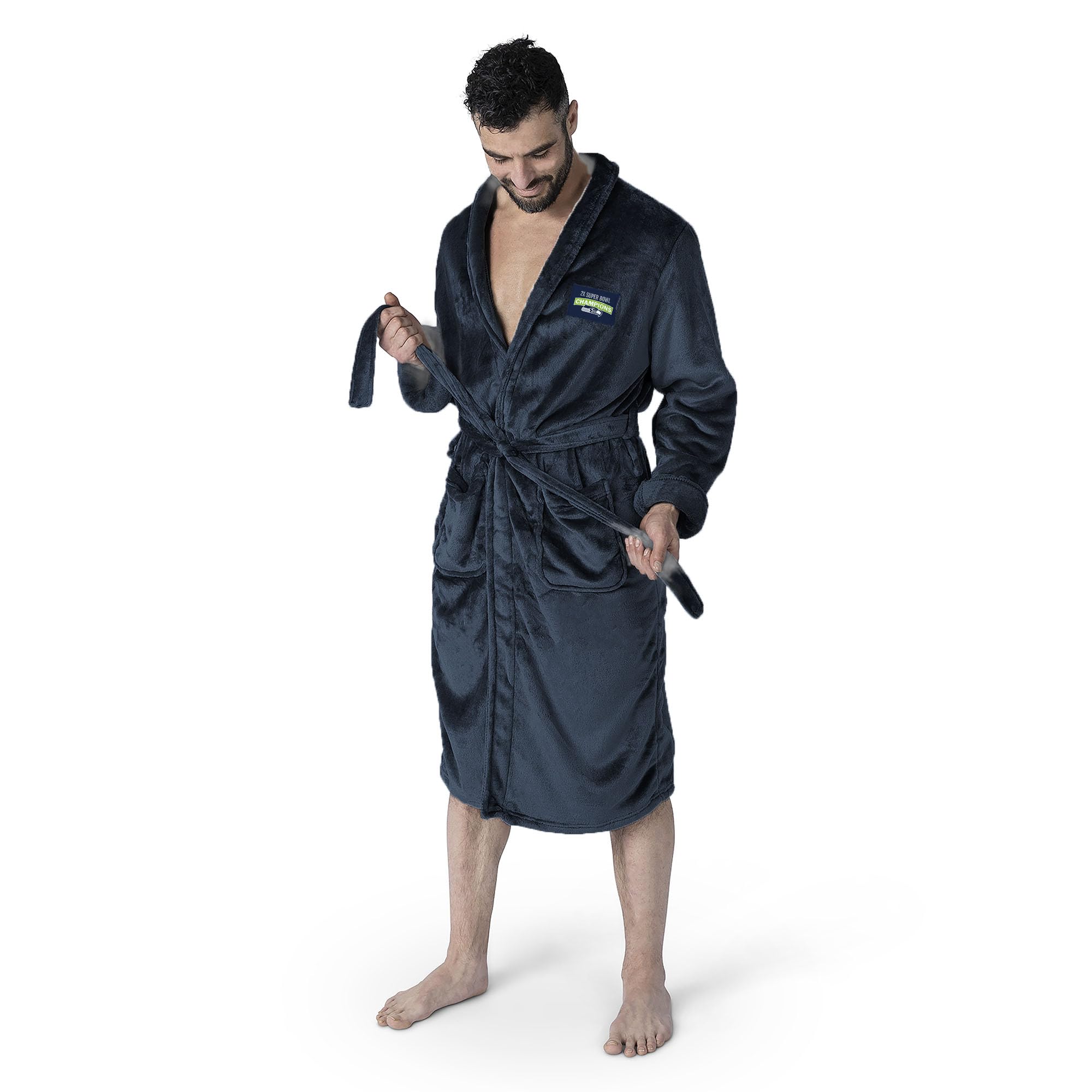 Northwest NFL Super Bowl 2026 Seattle Seahawks Multi Champs Fog Silk Touch Robe, Large/XLarge - Image 2