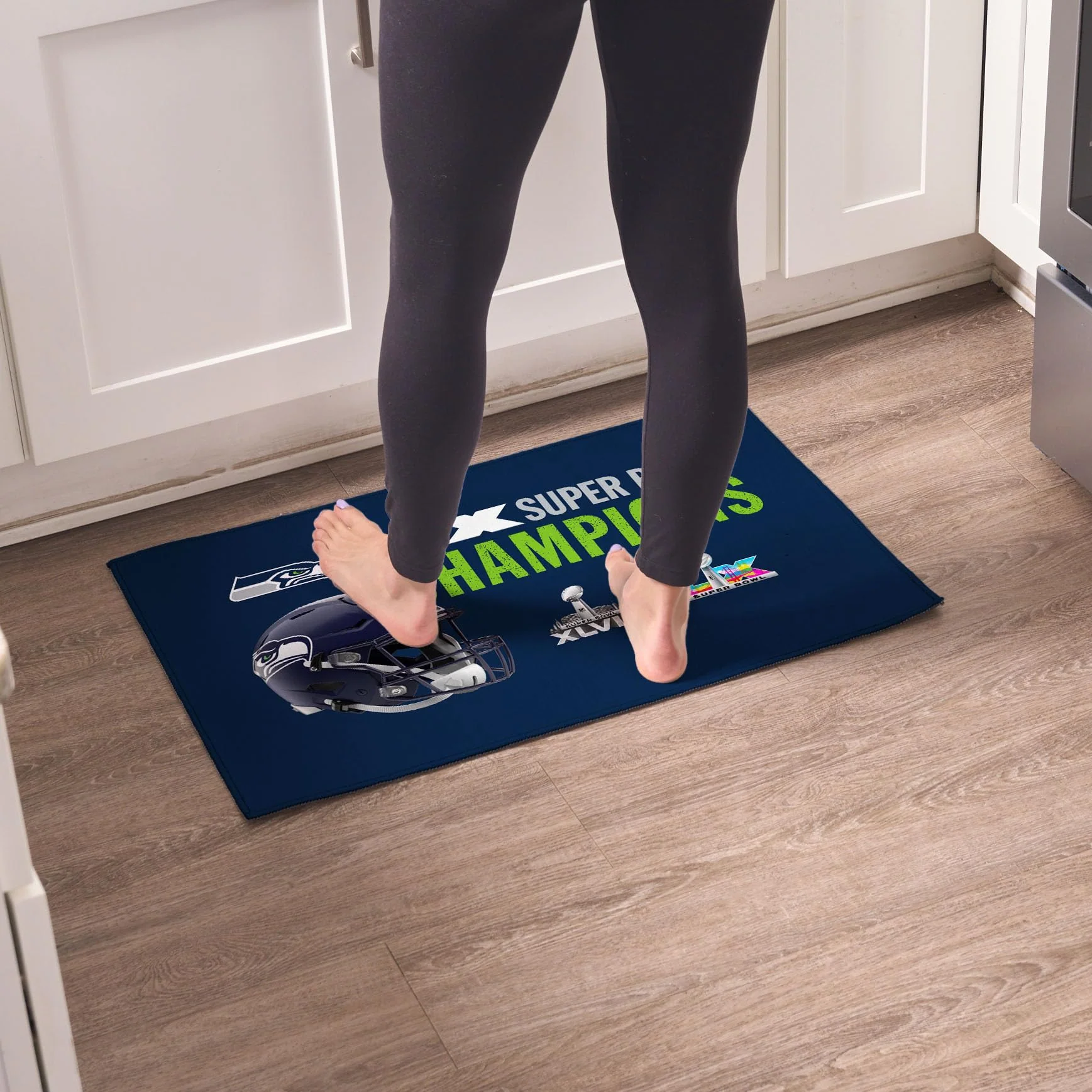 Northwest NFL Super Bowl 2026 Seattle Seahawks Multi Champs Rush Washable Rug, 20 x 32 in - Image 5