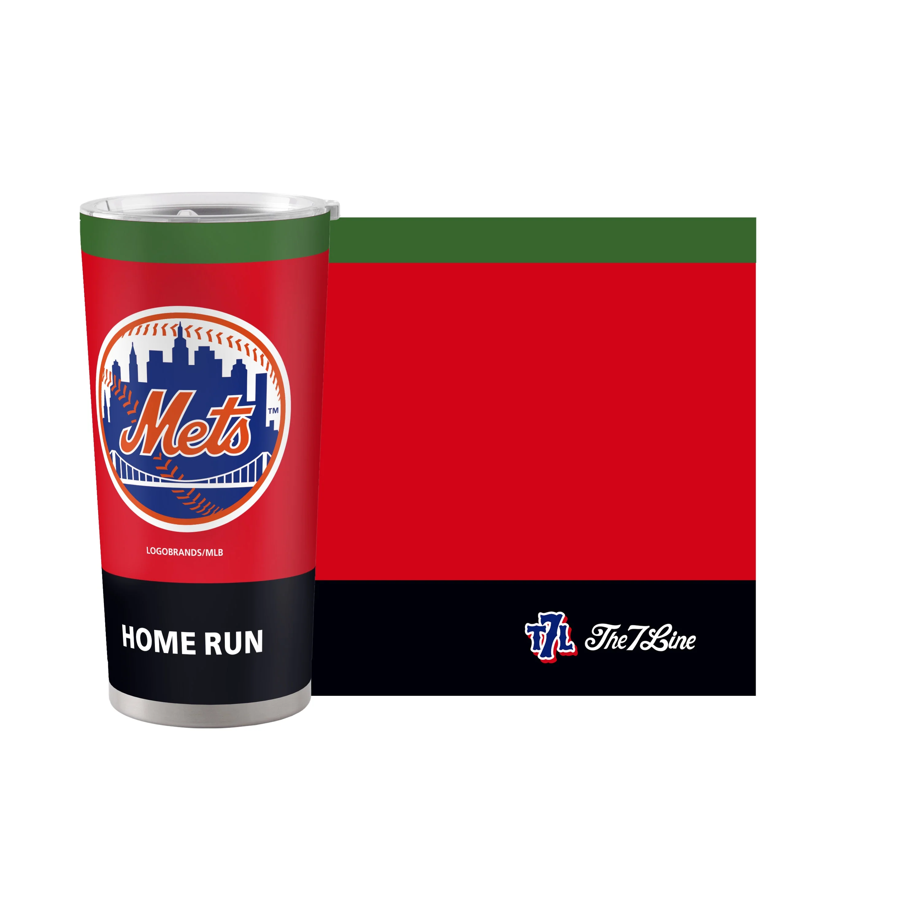 NY Mets 20oz 7Line Home Run Stainless Tumbler - Image 2