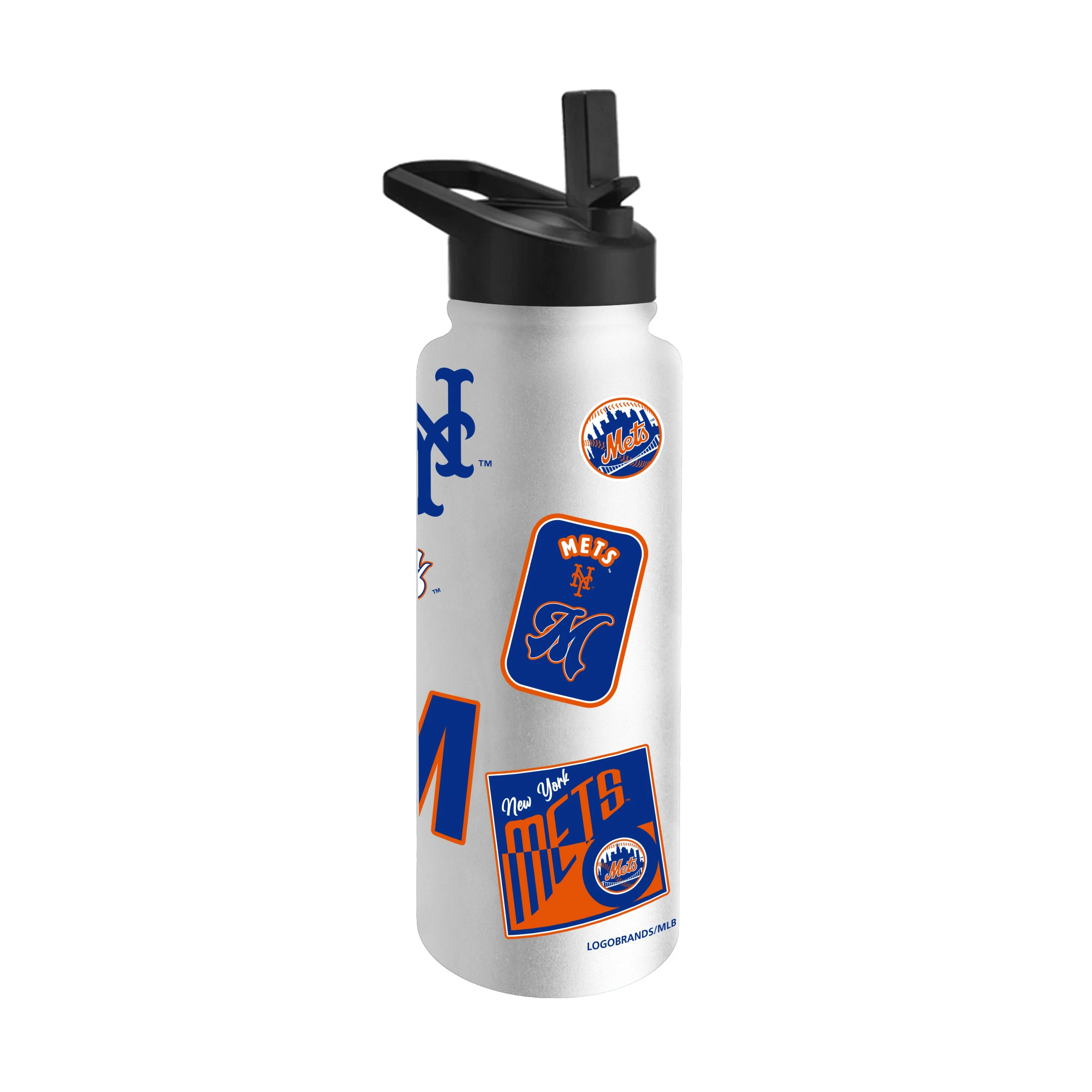 NY Mets White 34oz Dream Weave Quencher Bottle - Image 2
