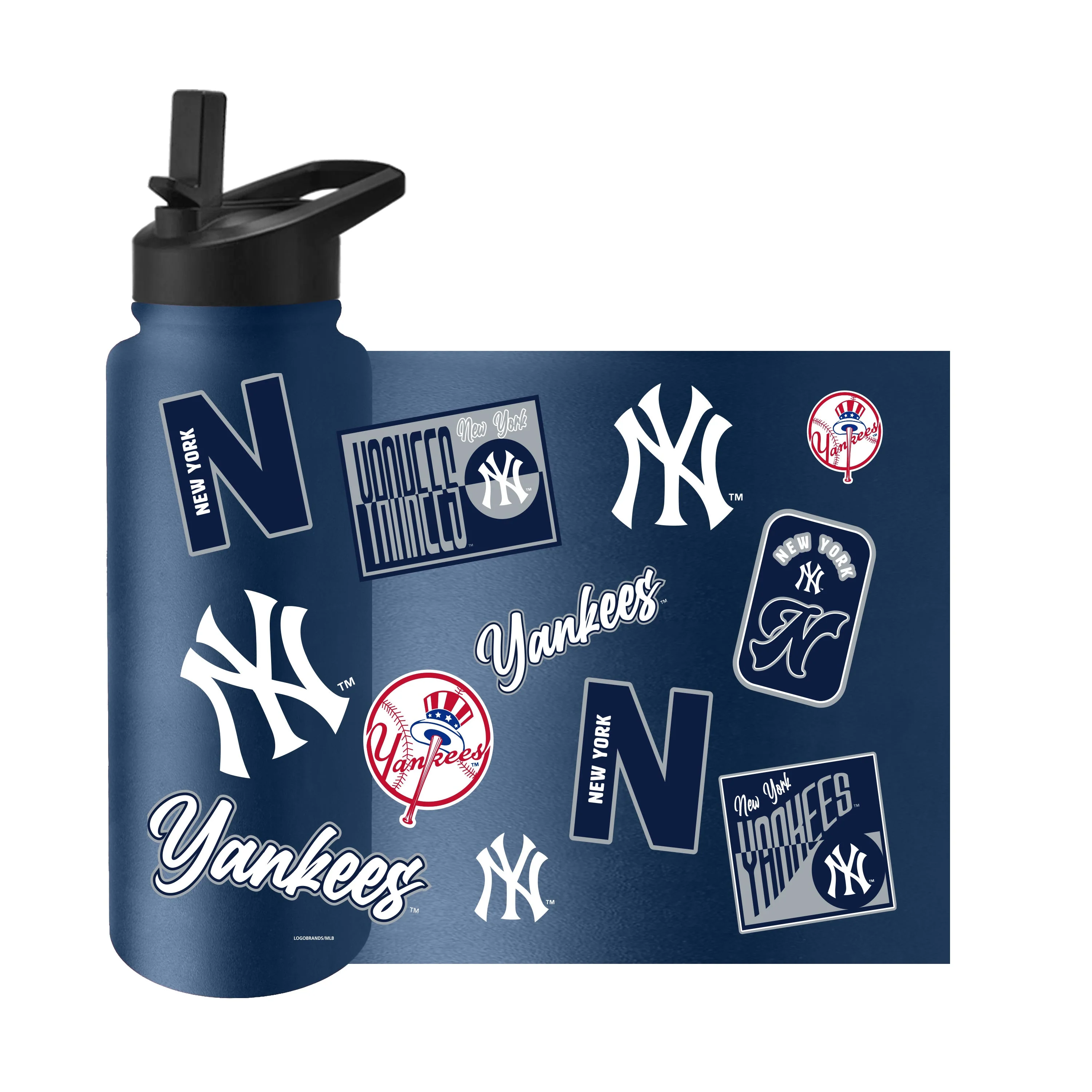 NY Yankees 34oz Dream Weave Quencher Bottle - Image 3