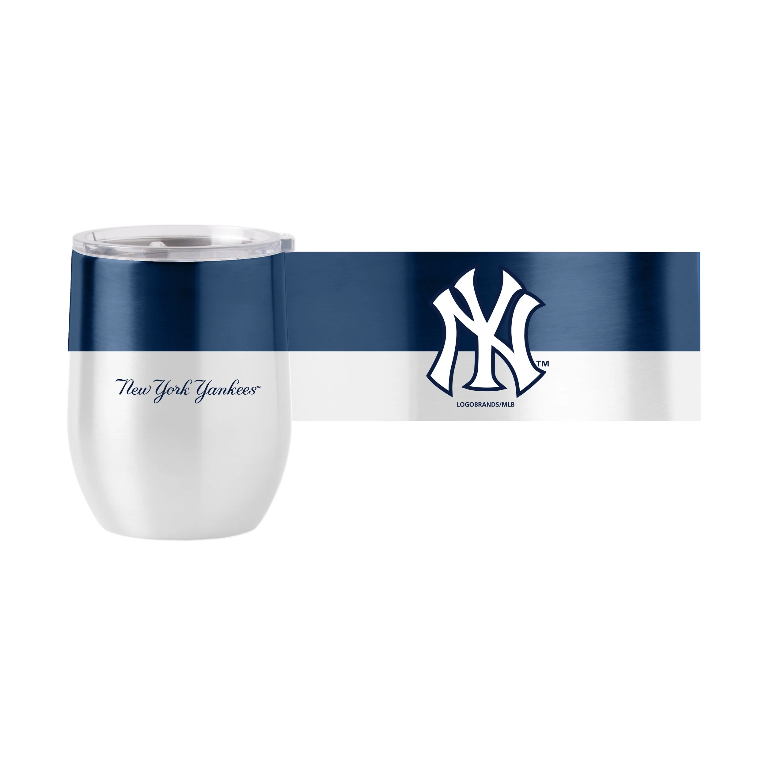 NY Yankees Colorblock 16oz Curved Beverage - Image 2