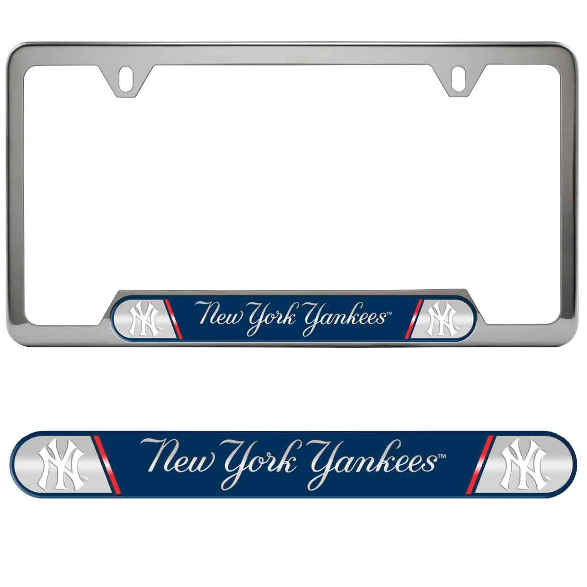 NY Yankees Embossed License Plate Frame