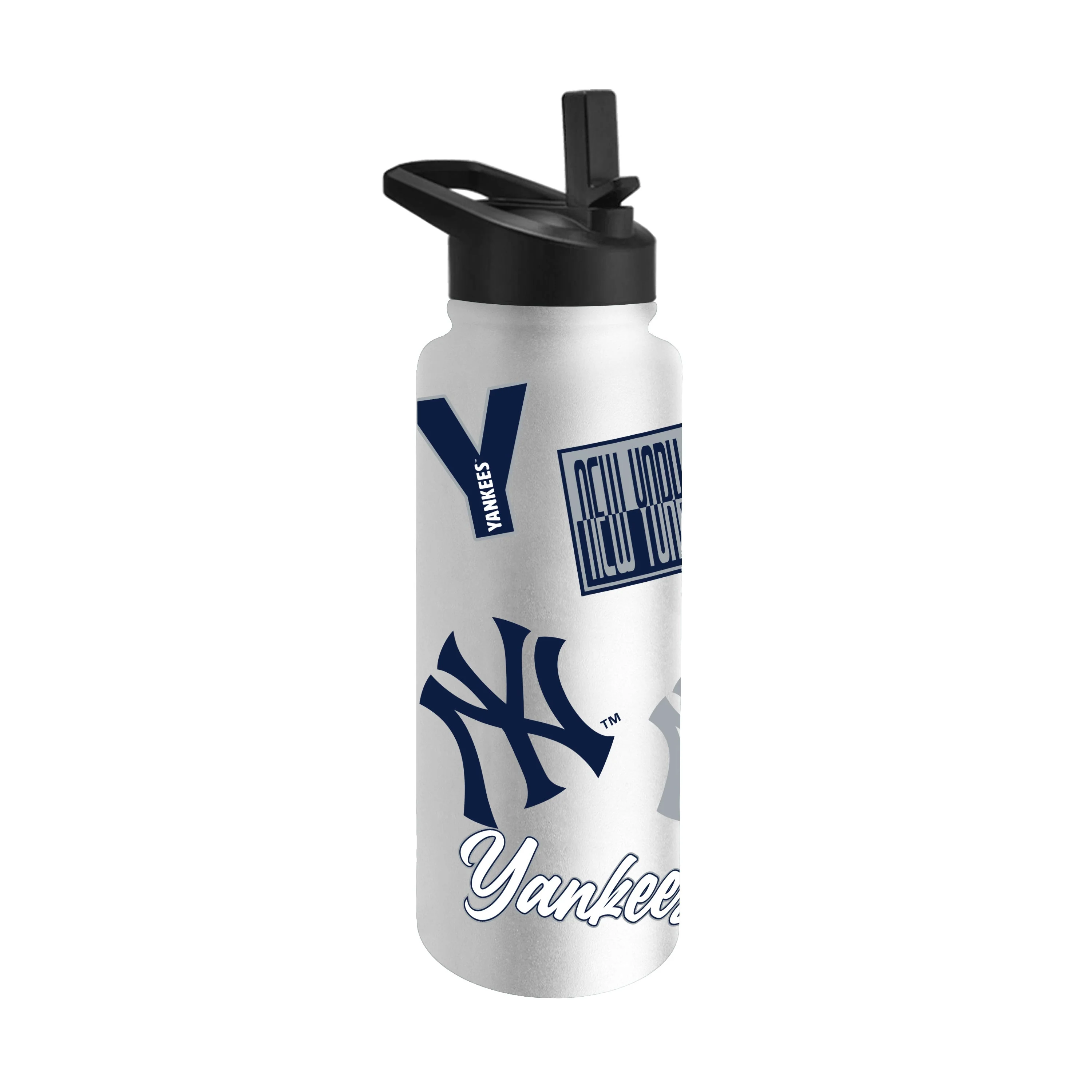 NY Yankees White 34oz Dream Weave Quencher Bottle - Image 2
