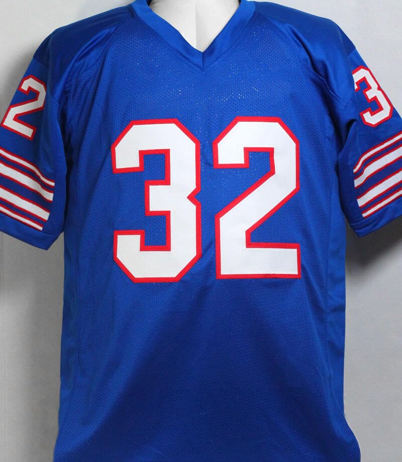O. J. Simpson Autographed Blue Pro Style Jersey w/HOF- JSA W Auth *MB2 - Image 2