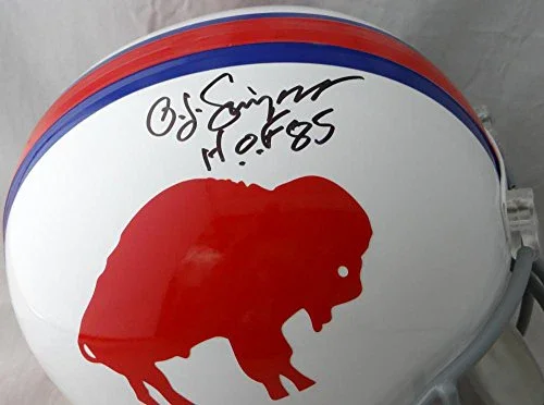 O. J. Simpson Autographed Buffalo Bills F/S 65-73 TB Helmet with HOF- JSA W Auth - Image 2