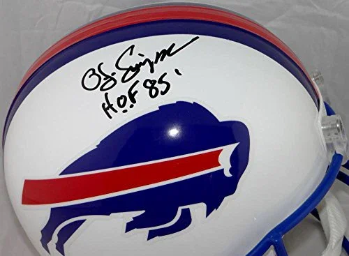 O. J. Simpson Autographed Buffalo Bills F/S 76-83 TB Helmet with HOF- JSA W Auth - Image 2