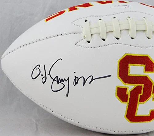 O. J. Simpson Autographed USC Logo Football W/ Heisman- JSA W Auth - Image 2