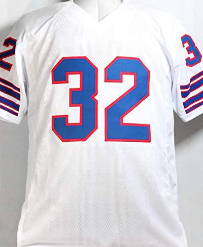 O. J. Simpson Autographed White Pro Style Jersey w/HOF- JSA Witnessed Silver - Image 2