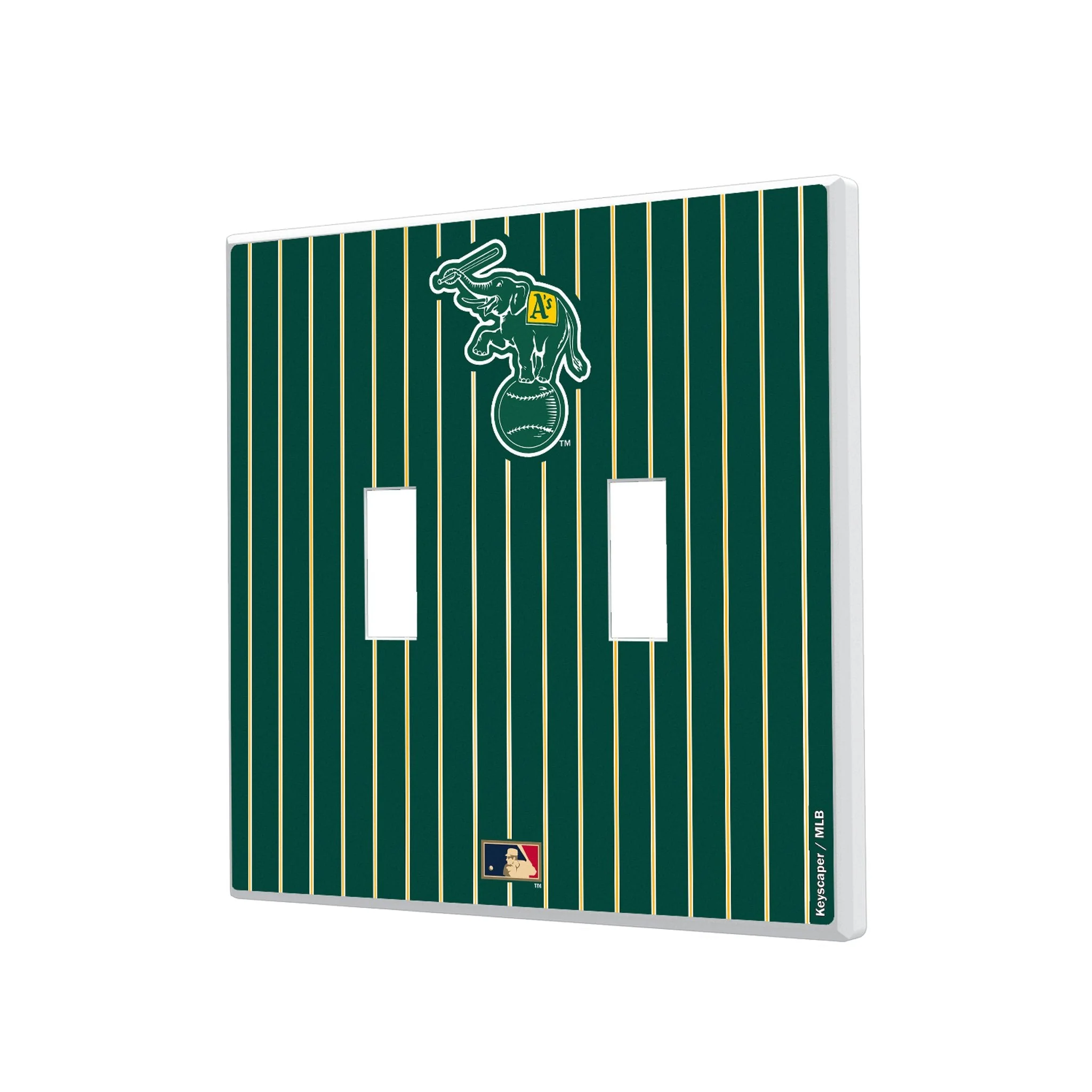 Oakland As Home 1988 - Cooperstown Collection Pinstripe Hidden-Screw Light Switch Plate - Image 3