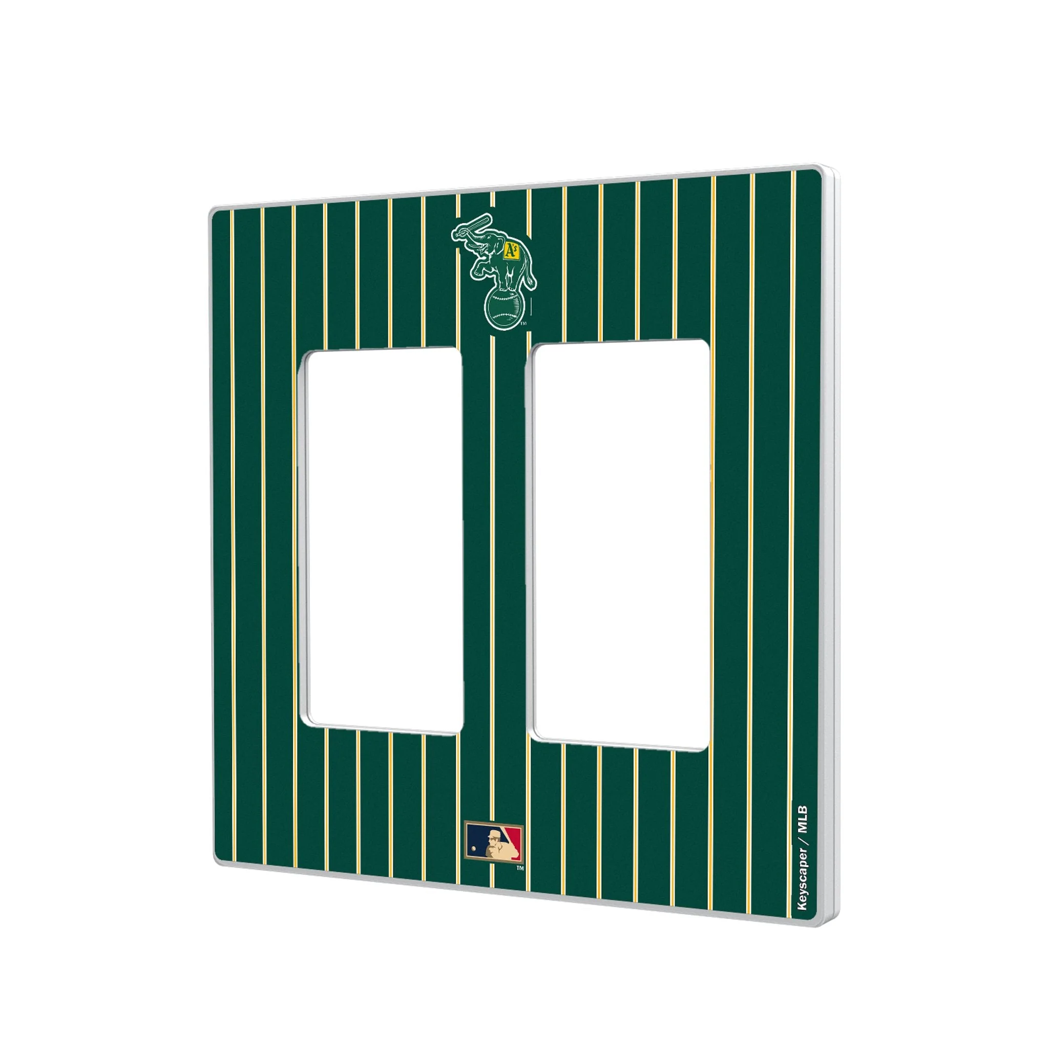 Oakland As Home 1988 - Cooperstown Collection Pinstripe Hidden-Screw Light Switch Plate - Image 4