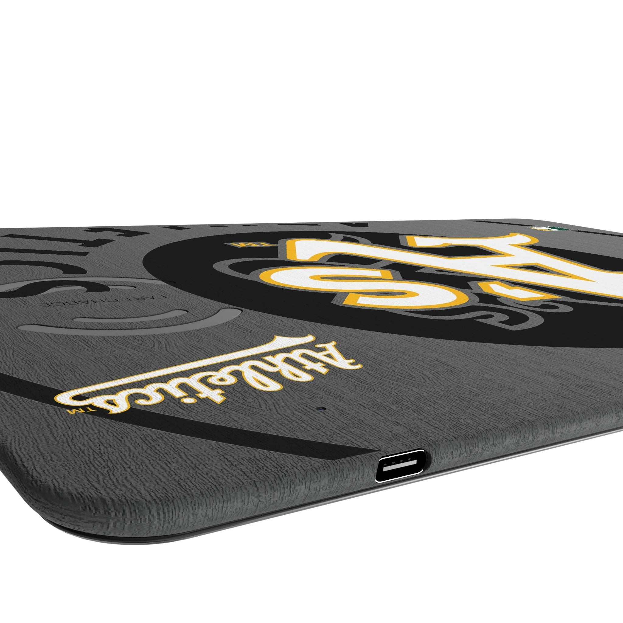 Oakland Athletics Monocolor Tilt 15-Watt Wireless Charger and Mouse Pad - Image 3