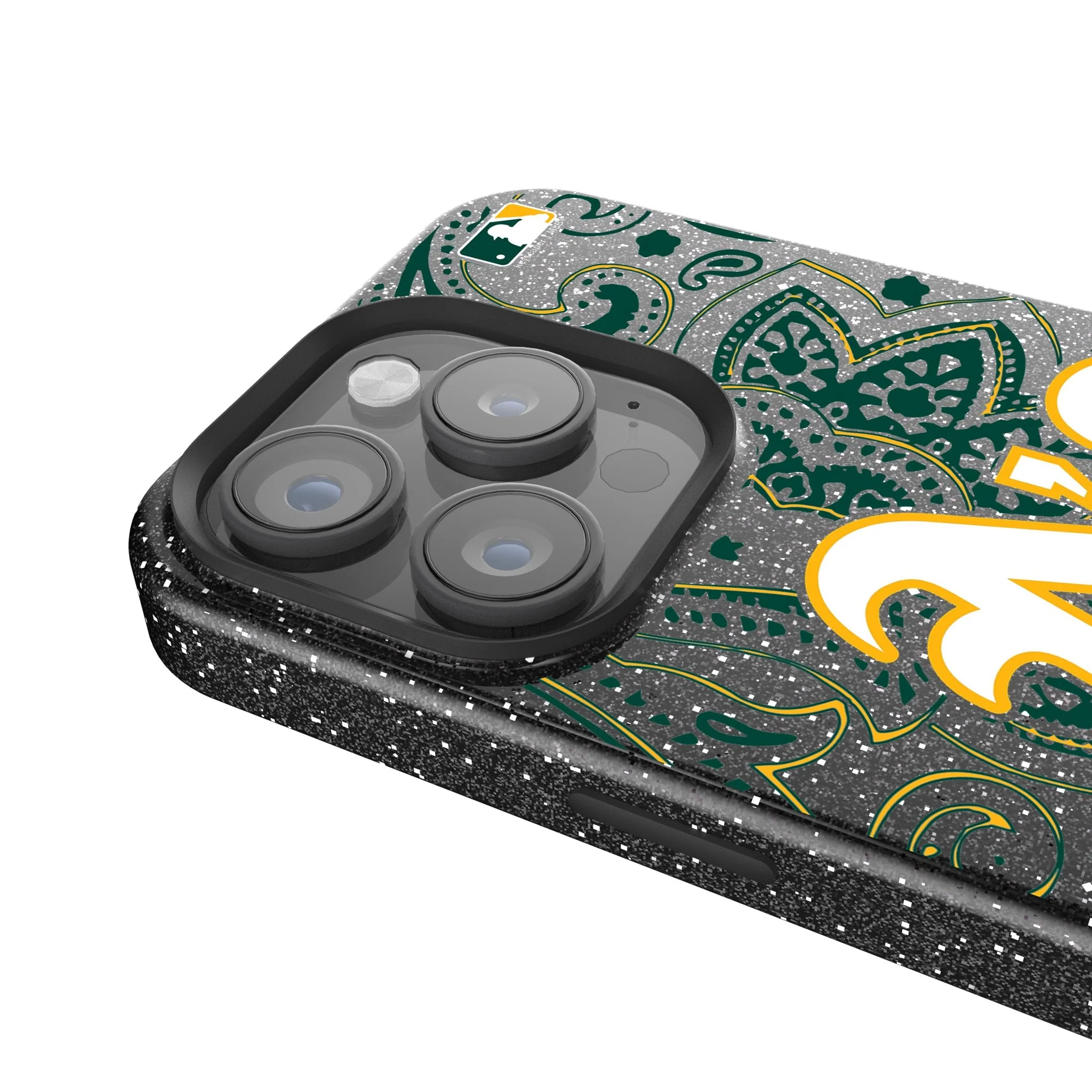Oakland Athletics Paisley Bling Phone Case - Image 4