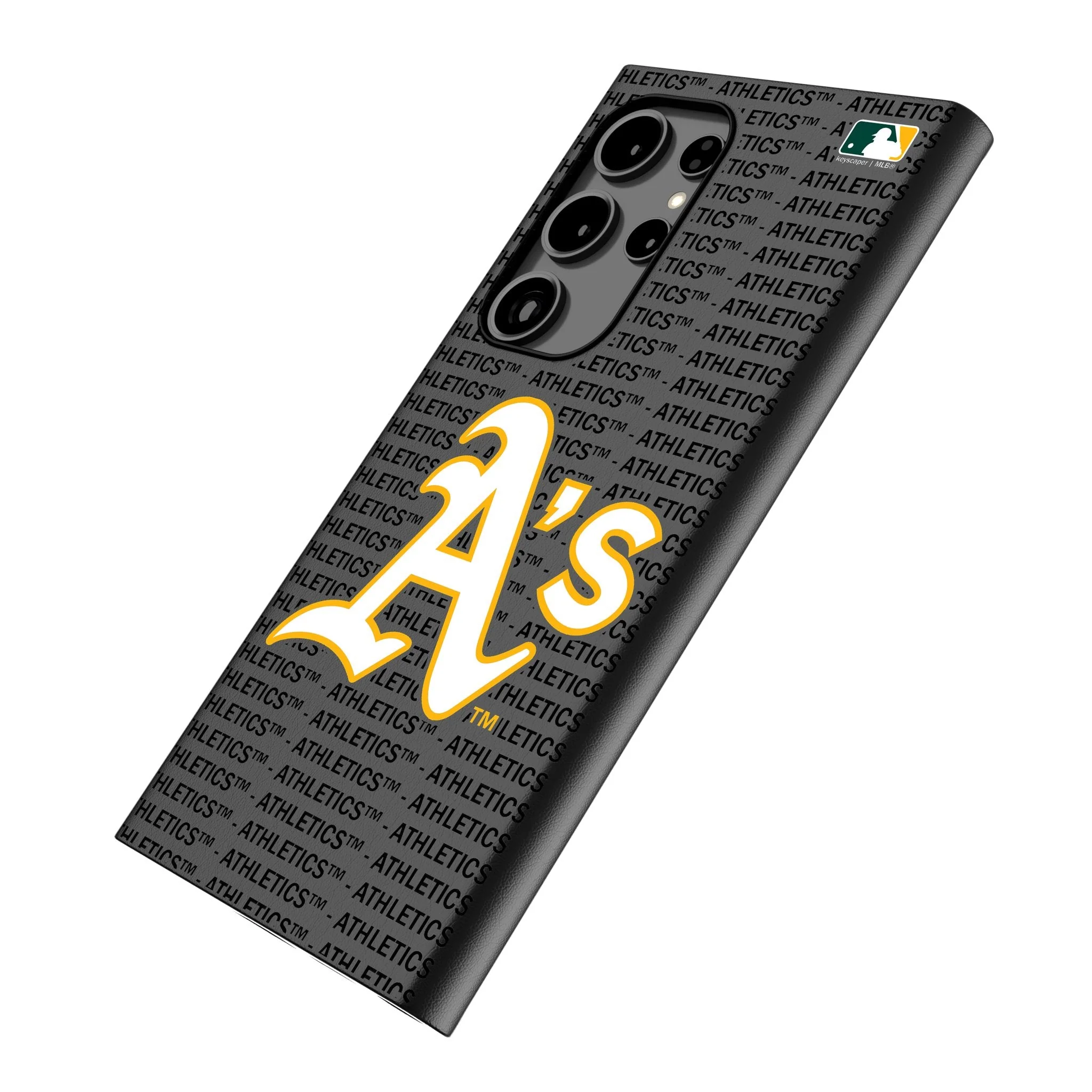 Oakland Athletics Text Backdrop MagSafe Compatible Phone Case for Samsung Galaxy - Image 2