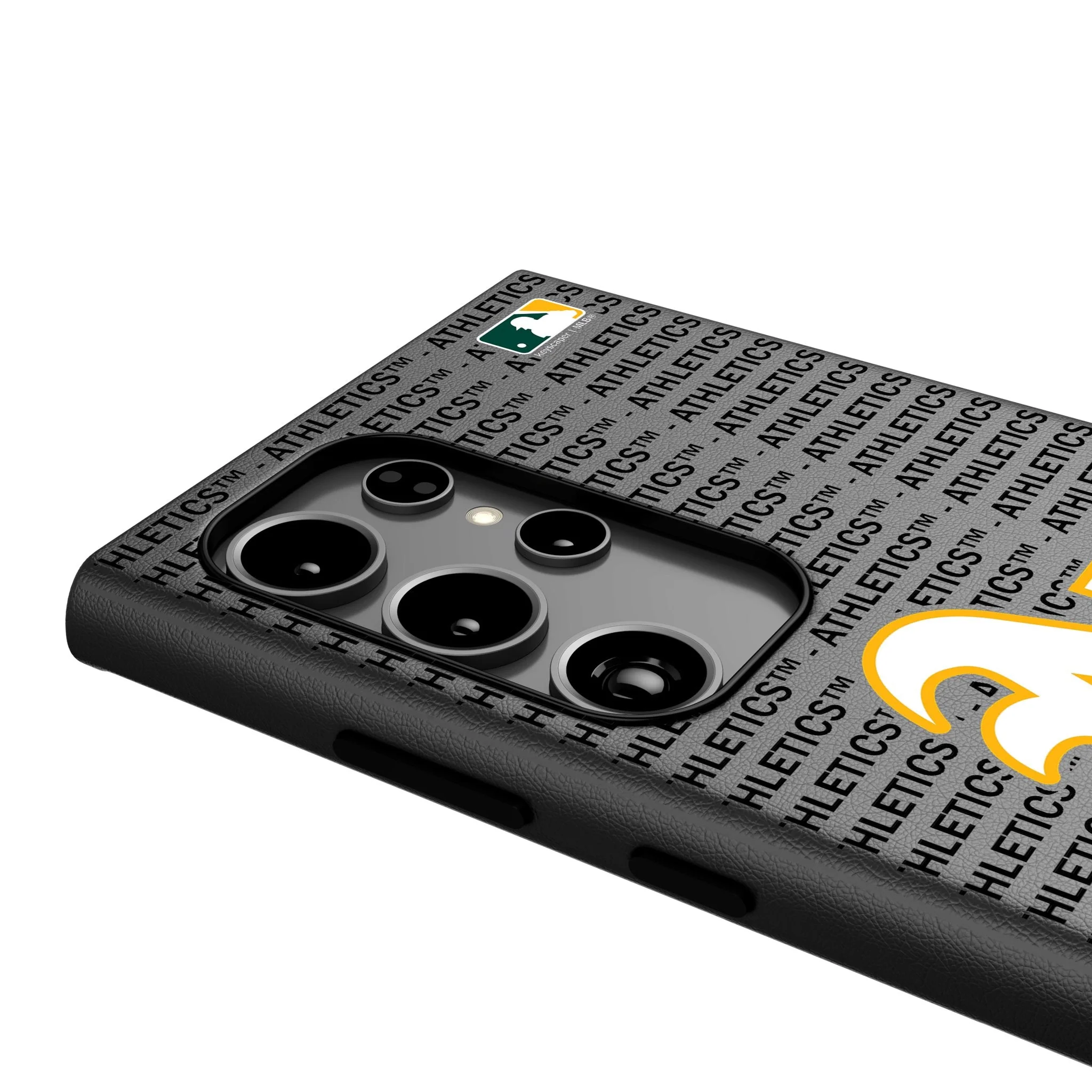 Oakland Athletics Text Backdrop MagSafe Compatible Phone Case for Samsung Galaxy - Image 4