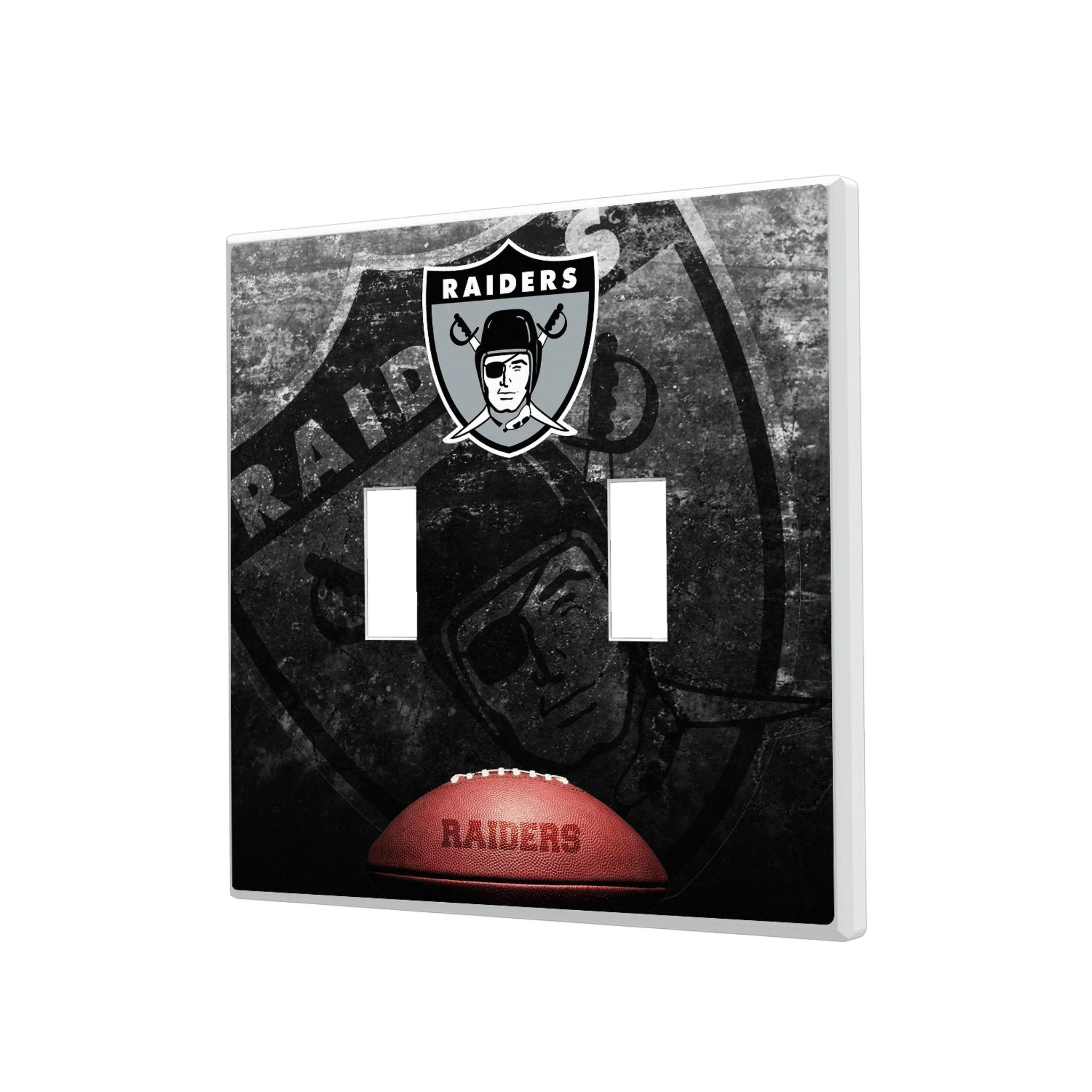 Oakland Raiders 1963 Historic Collection Legendary Hidden-Screw Light Switch Plate - Image 3