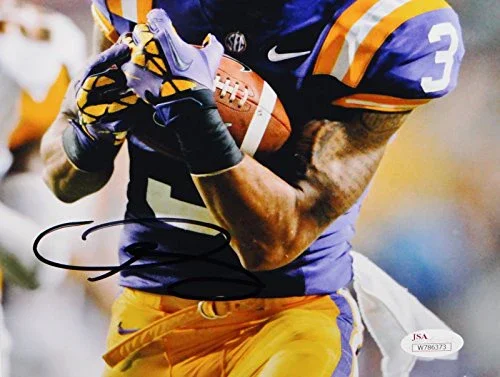 Odell Beckham Autographed 8x10 LSU Cradling Ball Photo- JSA Authenticated - Image 2