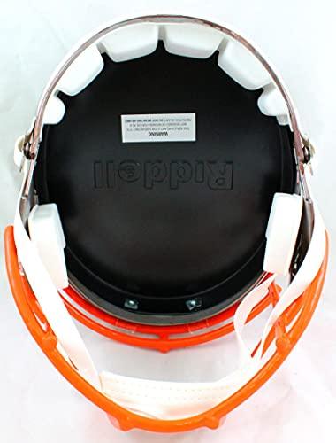 Odell Beckham Autographed Cleveland Browns F/S Flash Speed Helmet-Beckett W Hologram Orange - Image 2