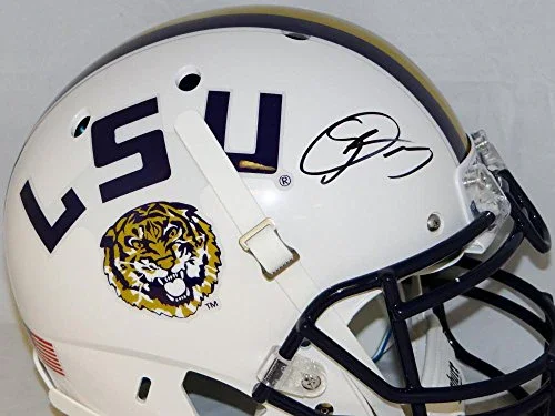Odell Beckham Autographed LSU Tigers F/S White Authentic Schutt Helmet- JSA Auth - Image 2