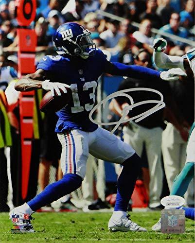 Odell Beckham Autographed New York 8x10 Passing PF Vertical Photo- JSA W Auth - Image 2