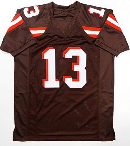 Odell Beckham Jr Autographed Brown Pro Style Jersey- JSA Authenticated *1 - Image 2