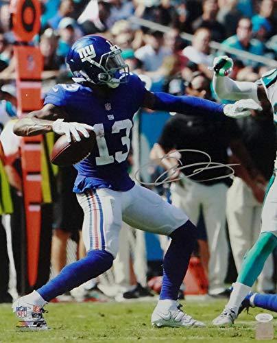 Odell Beckham Jr Autographed NY Giants 16x20 PF Passing -JSA W Auth Silver - Image 2