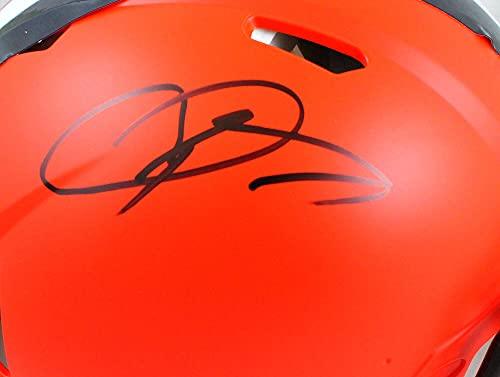 Odell Beckham Signed Cleveland Browns F/S Speed Authentic Helmet-Beckett W Hologram Black - Image 5