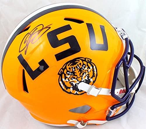Odell Beckham Signed LSU Tigers F/S Speed Helmet-Beckett W Hologram Black