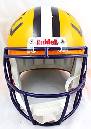 Odell Beckham Signed LSU Tigers F/S Speed Helmet-Beckett W Hologram Black - Image 4