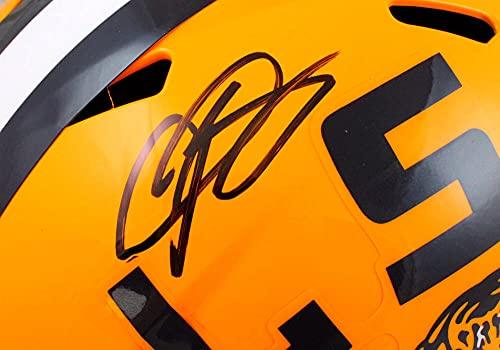 Odell Beckham Signed LSU Tigers F/S Speed Helmet-Beckett W Hologram Black - Image 5