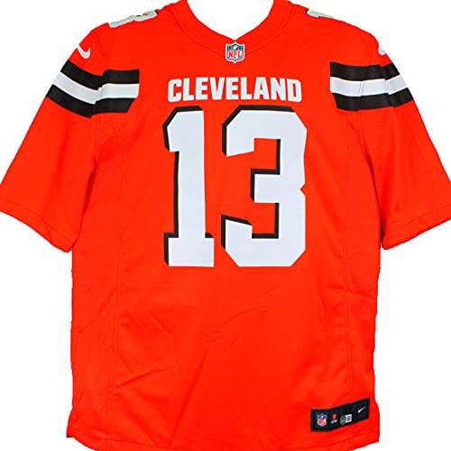 Odell Beckham Signed Orange Nike Game Jersey-Beckett W Hologram Black - Image 2