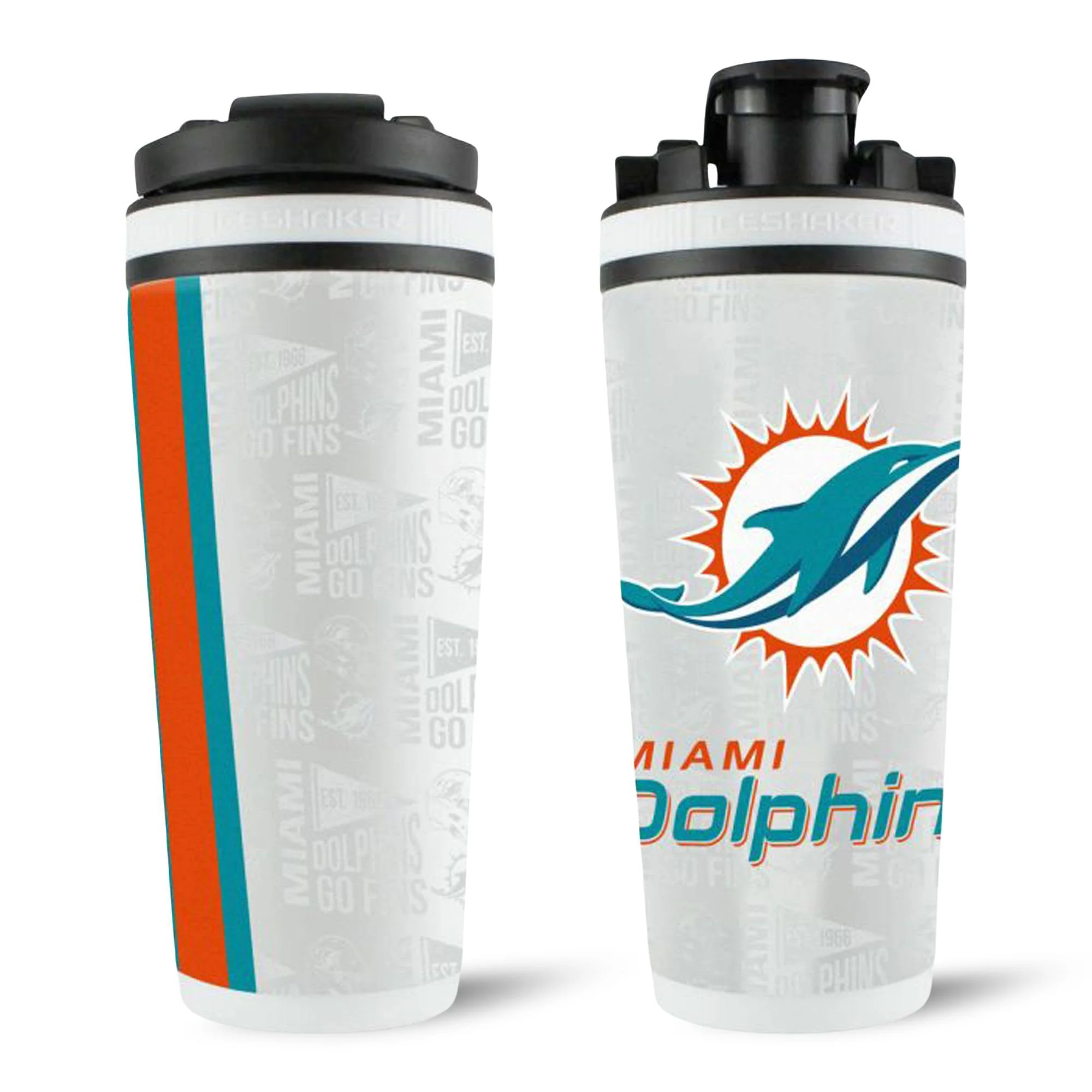 Officially Licensed Miami Dolphins 26oz Ice Shaker - Image 15