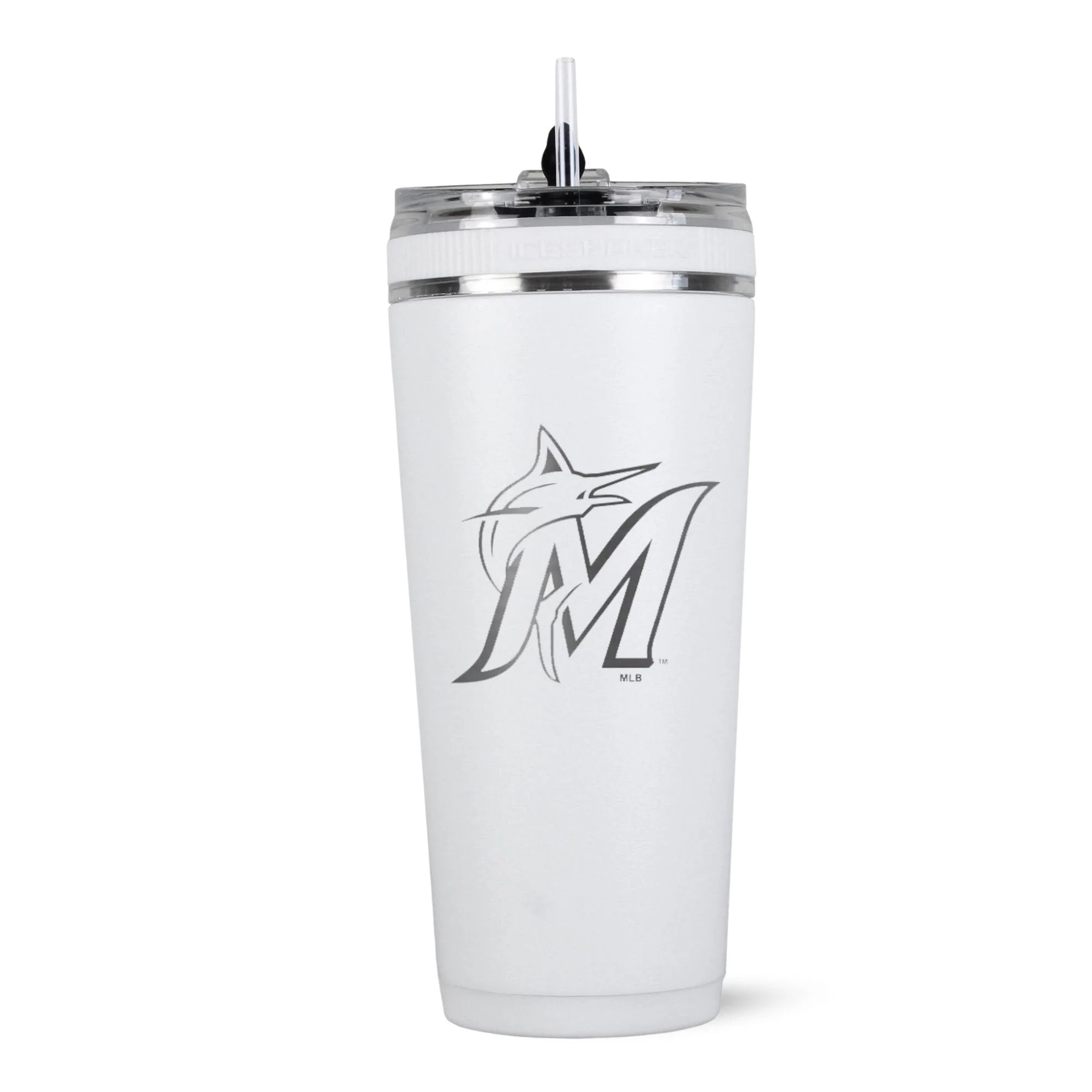 Officially Licensed Miami Marlins 26oz Flex Bottle - Image 2