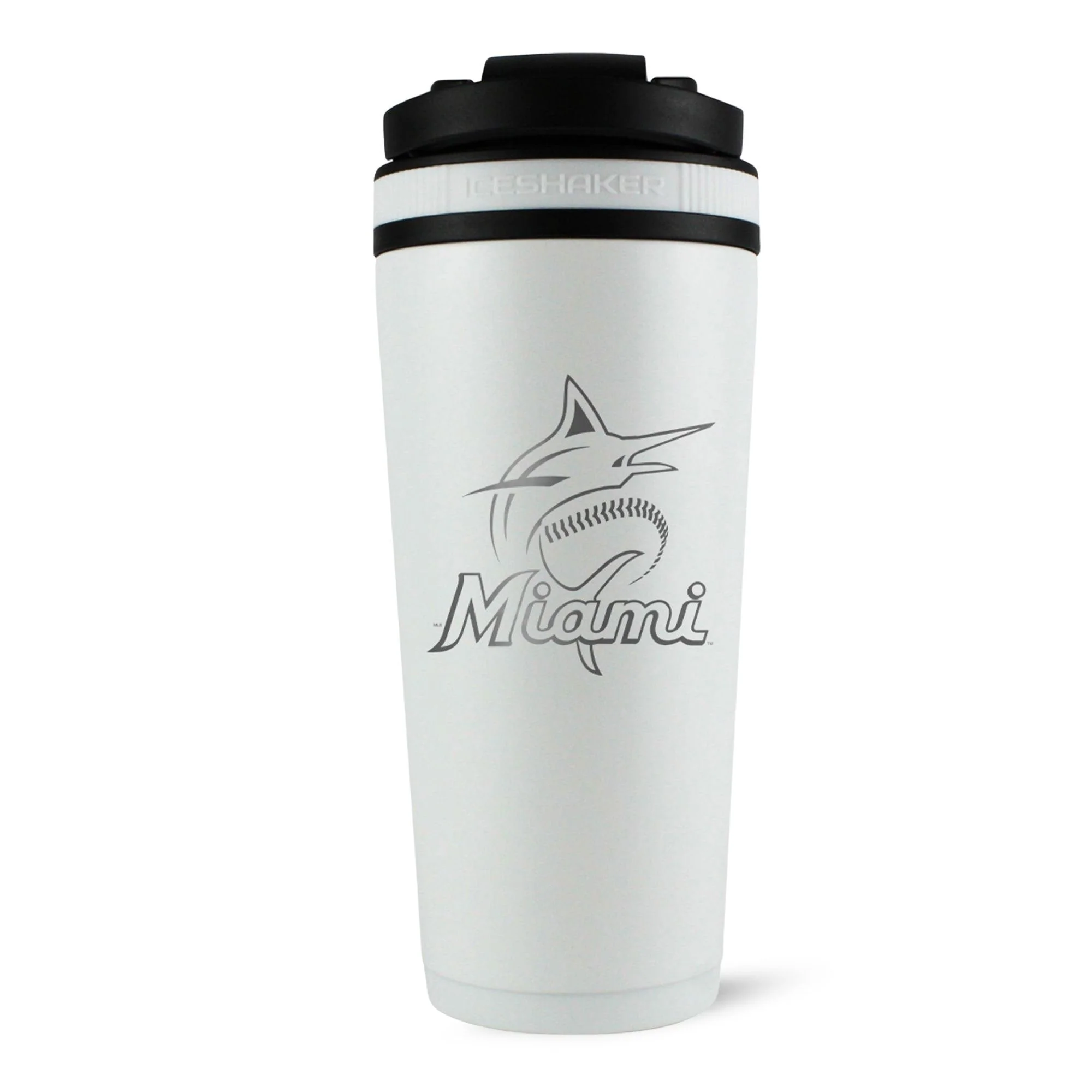 Officially Licensed Miami Marlins 26oz Ice Shaker - Image 2