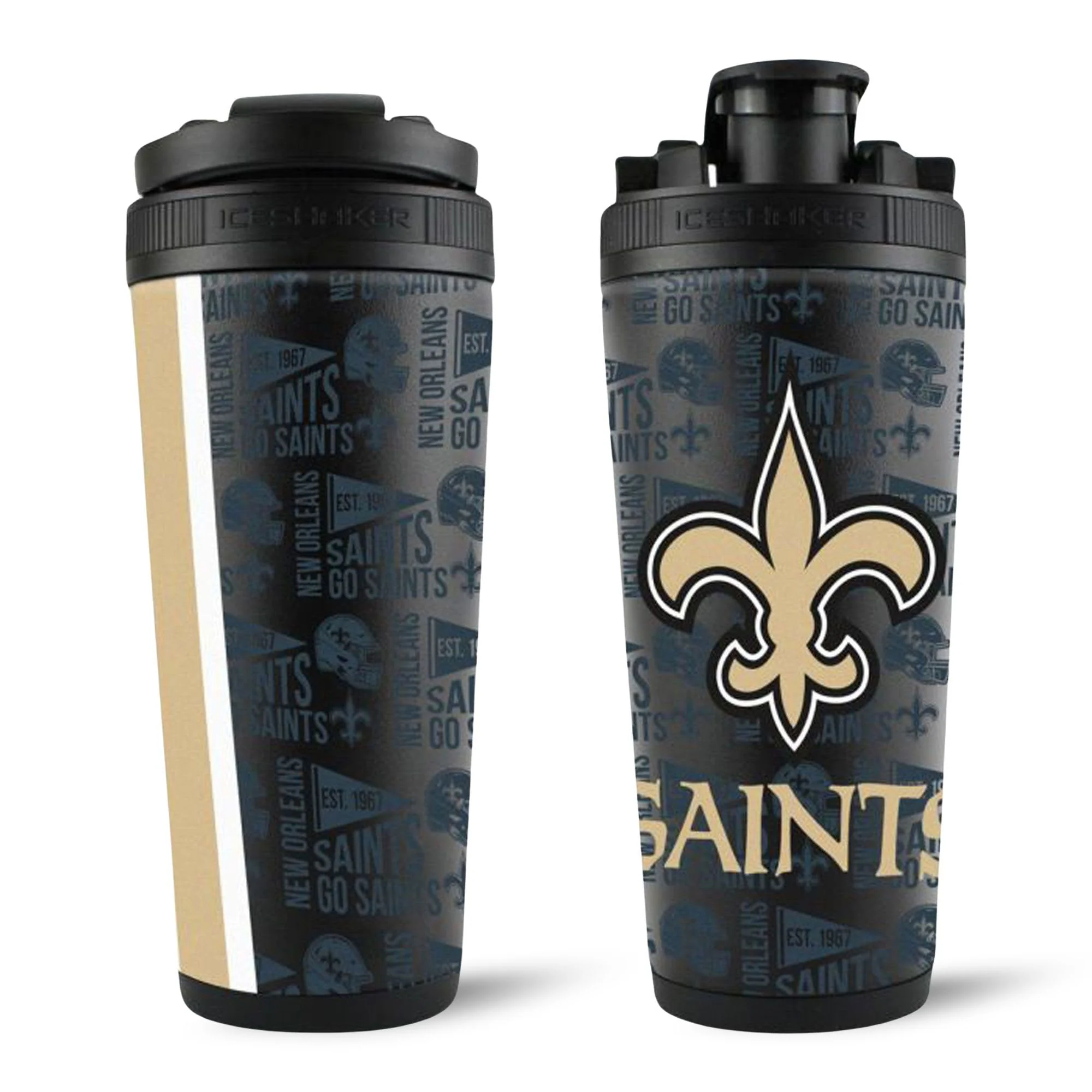 Officially Licensed New Orleans Saints 26oz Ice Shaker - Image 15