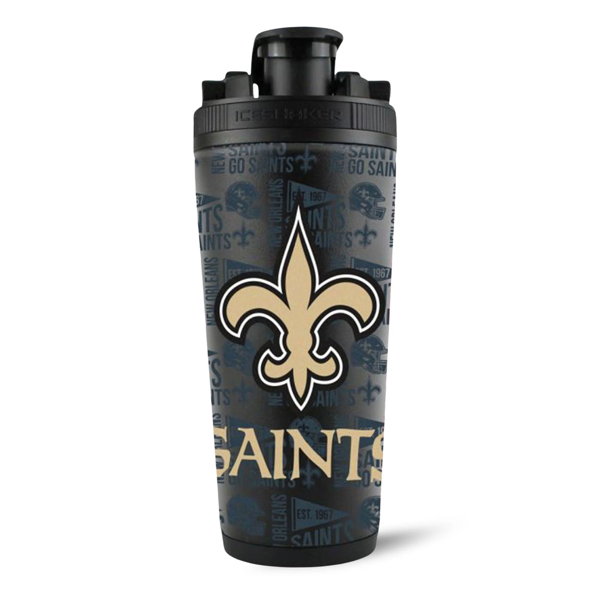 Officially Licensed New Orleans Saints 26oz Ice Shaker - Image 16