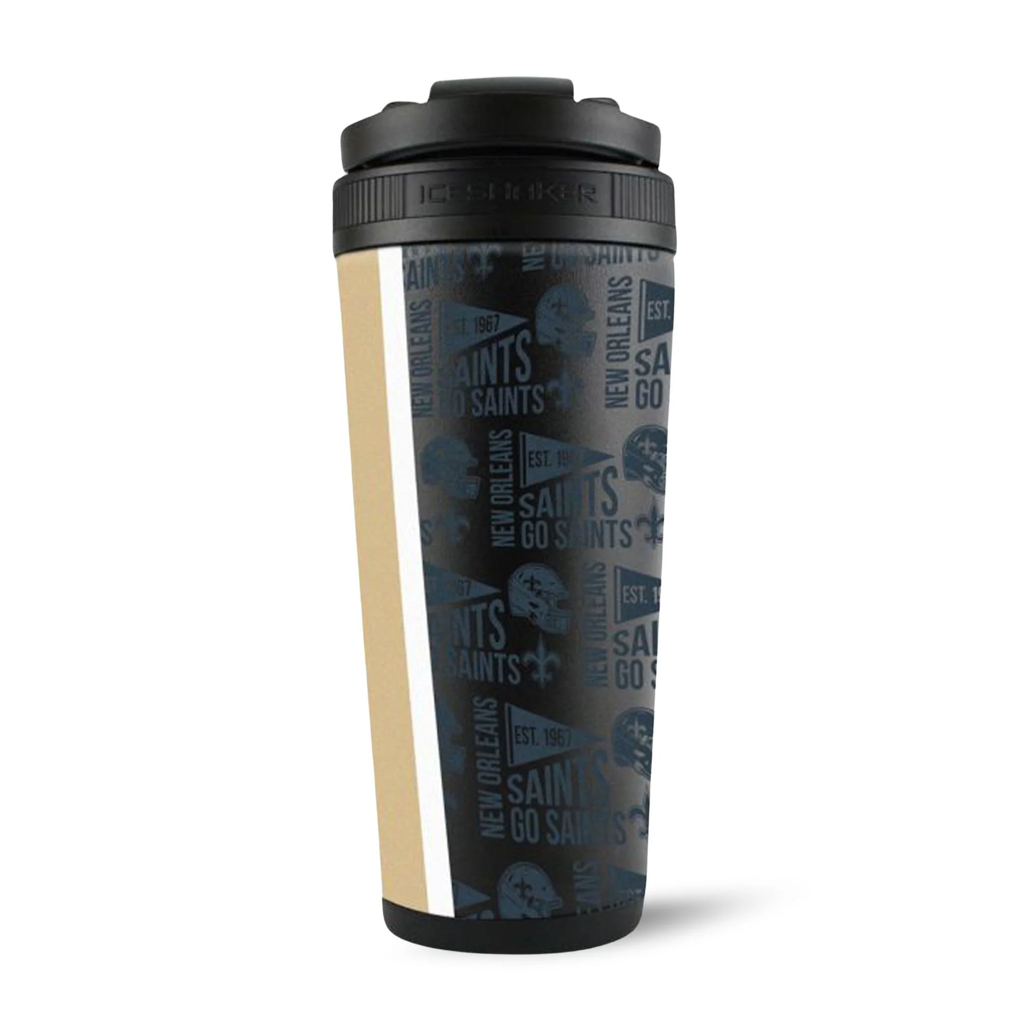 Officially Licensed New Orleans Saints 26oz Ice Shaker - Image 17