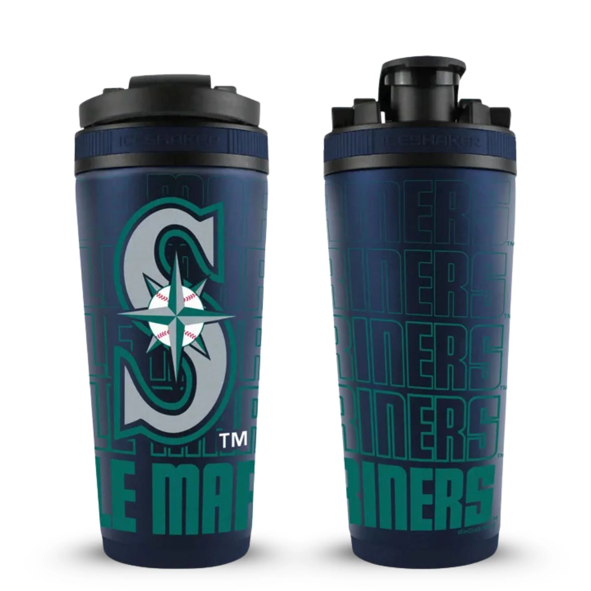 Officially Licensed Seattle Mariners 26oz Ice Shaker - Image 3