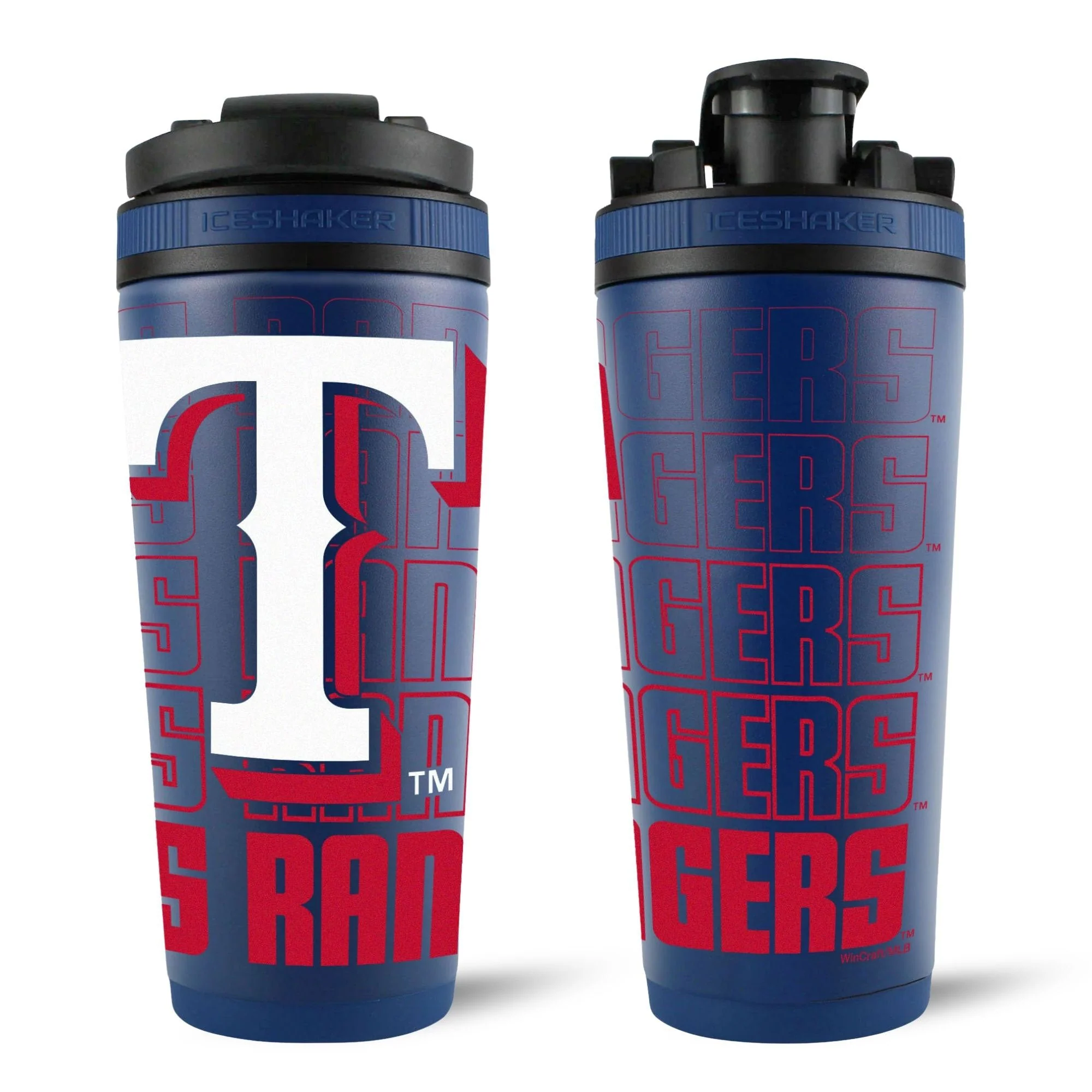 Officially Licensed Texas Rangers 26oz Ice Shaker - Image 3